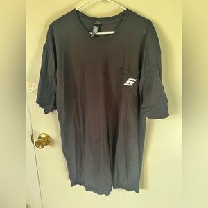 Black Graphic Pocket T-Shirt mens 2xl snap on shirt